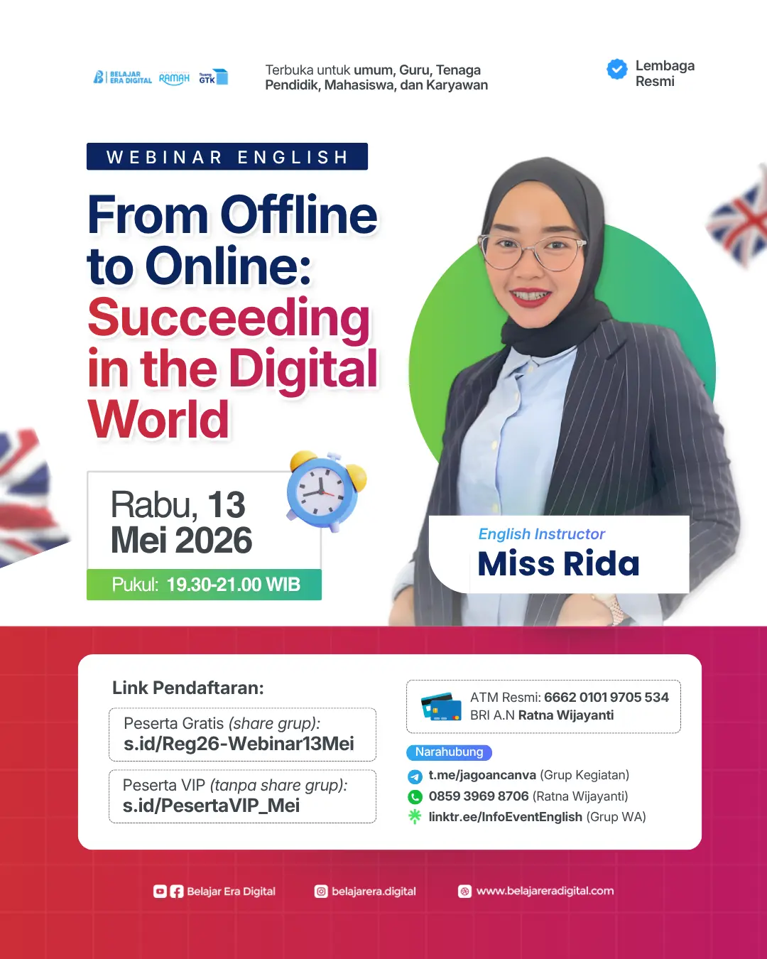 Webinar Nasional 4JP: From Offline to Online: Succeeding in the Digital World (13 Mei 2026)
